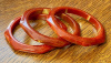 BB403 trio paprika octagon bakelite bangles